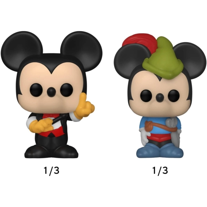 disney - mickey 4 pack 3cm serie 1 - funko pop bitty