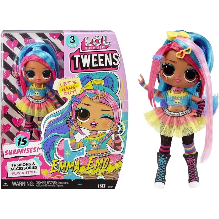 lol surprise tweens - emma emo - s3 fashion doll 16cm