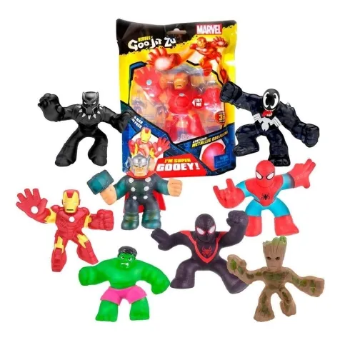 heroes of goo jit zu - eroi  marvel - personaggio singolo 13cm