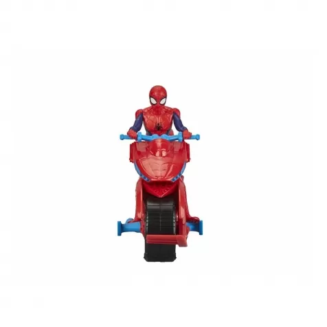 spider-man - personaggio 10cm con moto