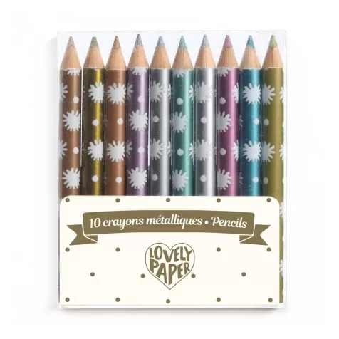 lovely paper - 10 matite colorate metallizzate