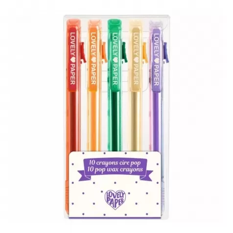 lovely paper - 5 pastelli a cera