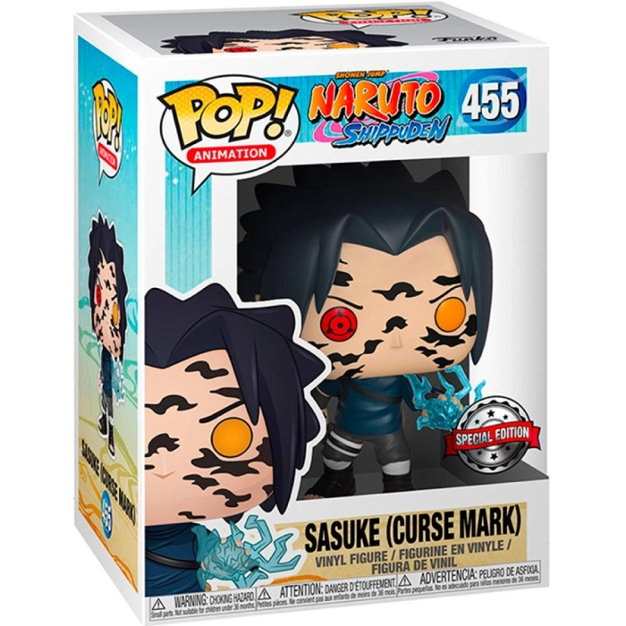 naruto shippuden - sasuke curse mark 9cm - funko pop 455