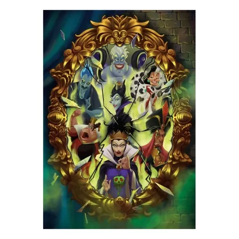 disney : villains - square box - puzzle 1000 pezzi