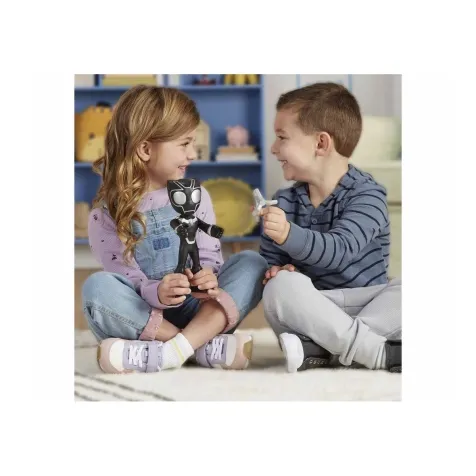 marvel spidey e i suoi fantastici amici - black panther mega 25cm