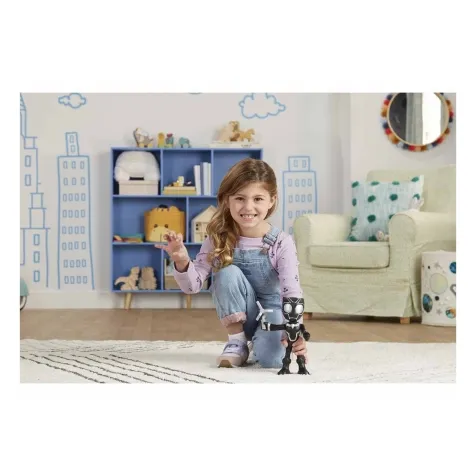 marvel spidey e i suoi fantastici amici - black panther mega 25cm