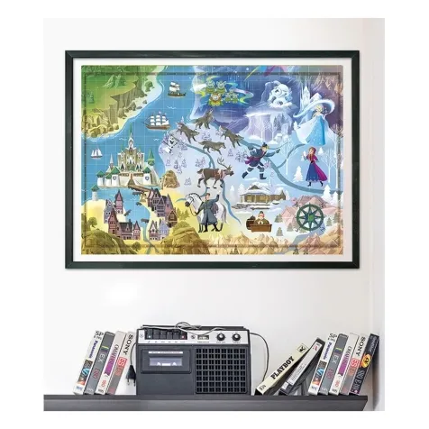 disney: frozen - story maps - puzzle 1000 pezzi