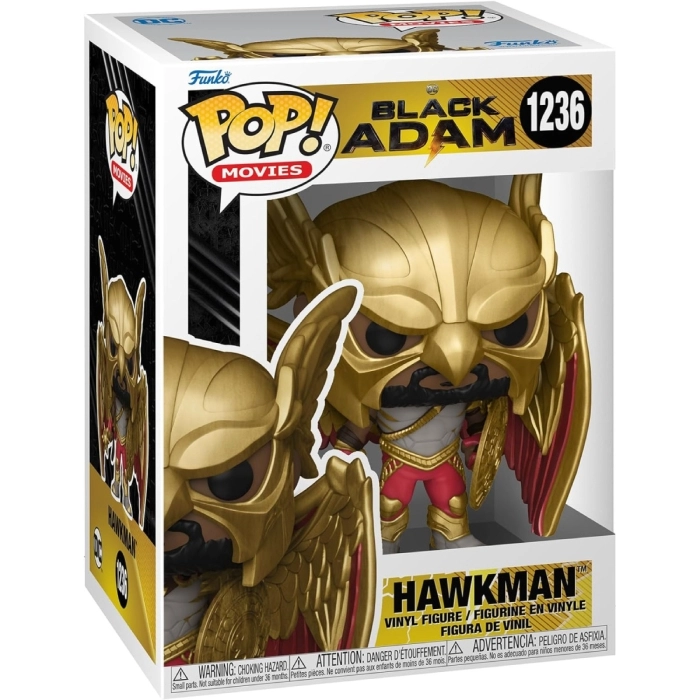 black adam - hawkman 9cm - funko pop 1236: 1