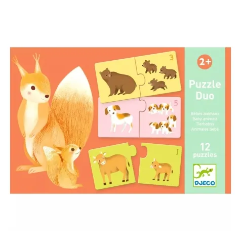 puzzle duo - baby animali