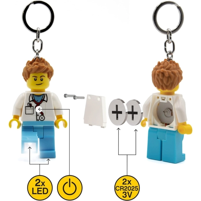 lgl-ke184h - dottore - portachiavi con torcia led