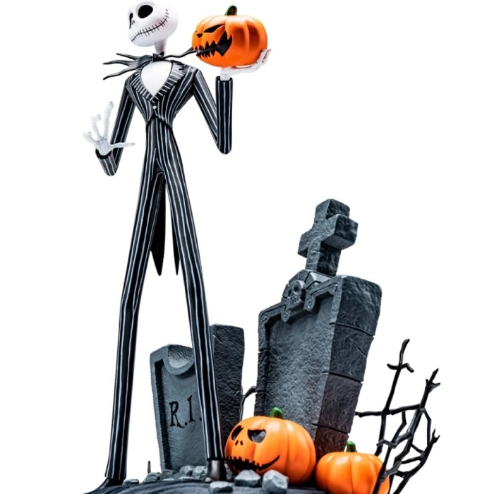 nightmare before christmas - jack skellington - statua 20cm