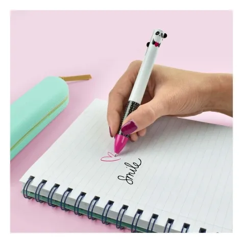 click&clack - penna a due colori panda