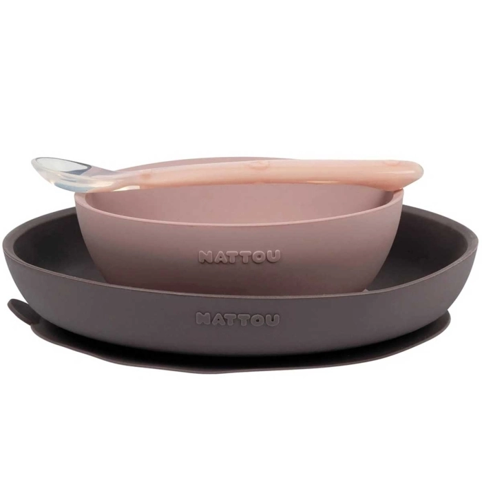 set 3 pezzi per la pappa rosa