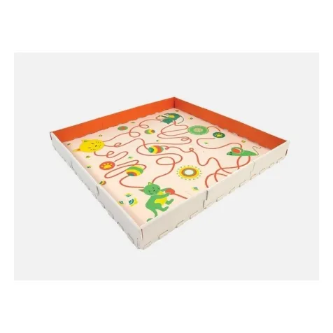 maxi tappeto in gomma piuma con gatti 106x106cm