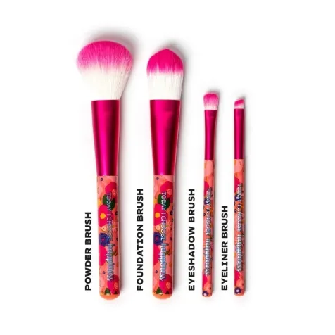 set di 4 pennelli per il trucco - oh my glow! - flowers