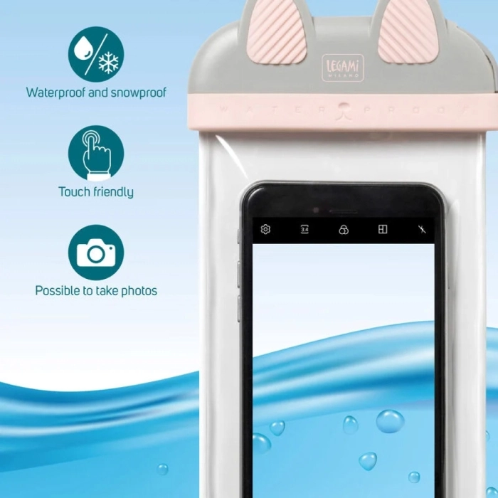 custodia impermeabile per smartphone - kitty