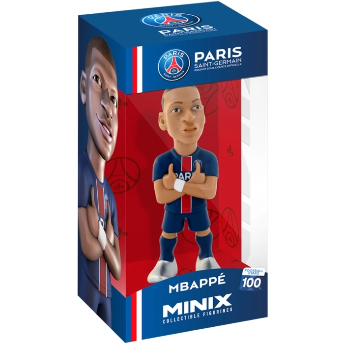 paris saint-germain - mbappe - football stars 100 - minix collectible figurines