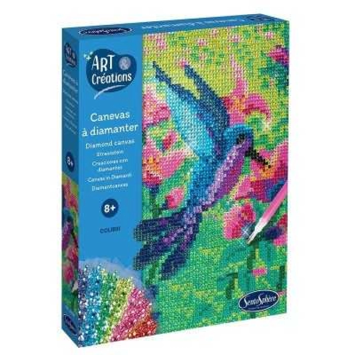 art & creations - canevas a diamanter - colibri