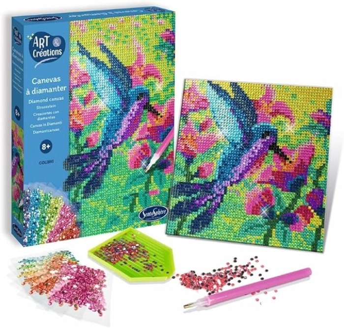 art & creations - canevas a diamanter - colibri