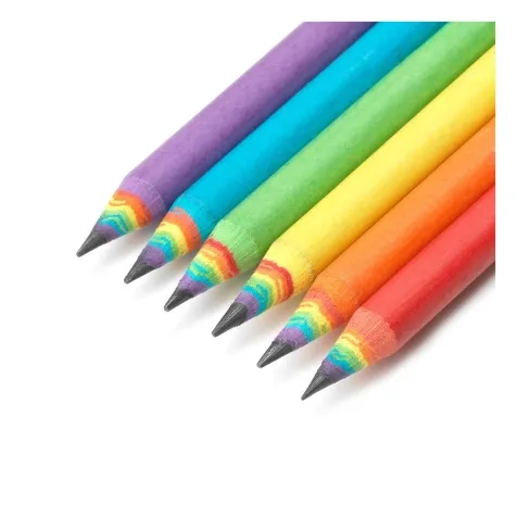 set di 6 matite hb in carta riciclata - happiness for every day: 2
