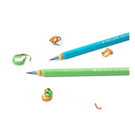 set di 6 matite hb in carta riciclata - happiness for every day: 4
