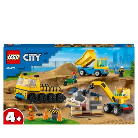 LEGO 60391 - Camion Da Cantiere E Gru Con Palla Da Demolizione a 49,99 €