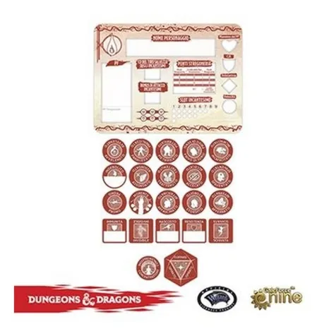 d&d 5a ed. - set segnalini dello stregone