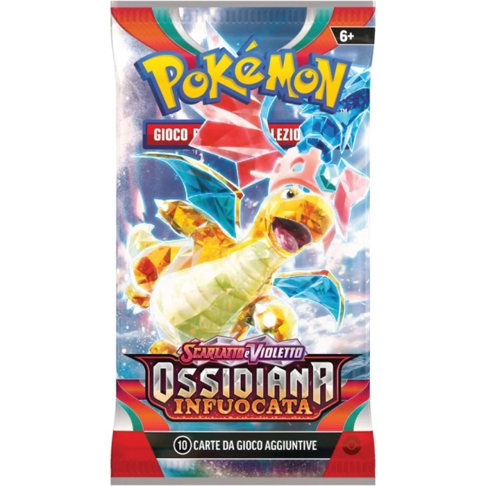 pokemon scarlatto e violetto ossidiana infuocata - bustina singola (ita): 2