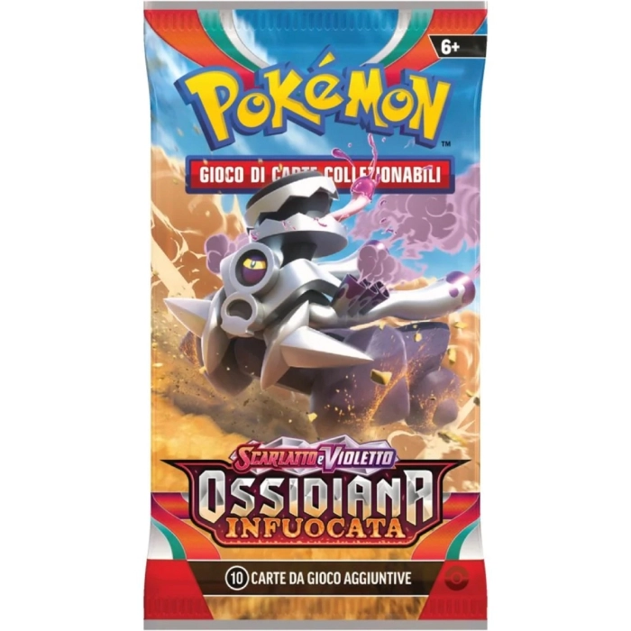 pokemon gcc - pokemon scarlatto e violetto ossidiana infuocata - bustina singola (ita)