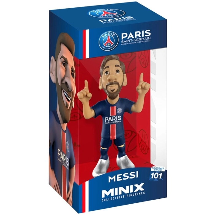 paris saint-germain - messi - football stars 101 - minix collectible figurines: 5