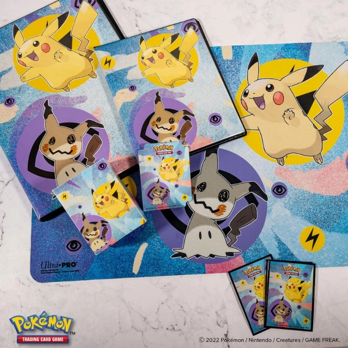 pokemon gcc - album 10 pagine 9 tasche - pikachu e mimikyu