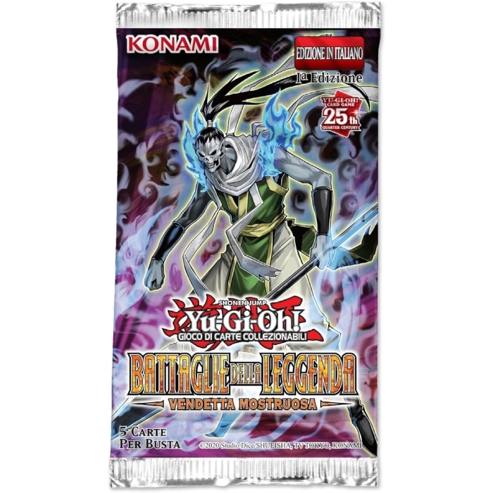 yu-gi-oh! - battaglie della leggenda vendetta mostruosa - bustina singola 5 carte (ita)