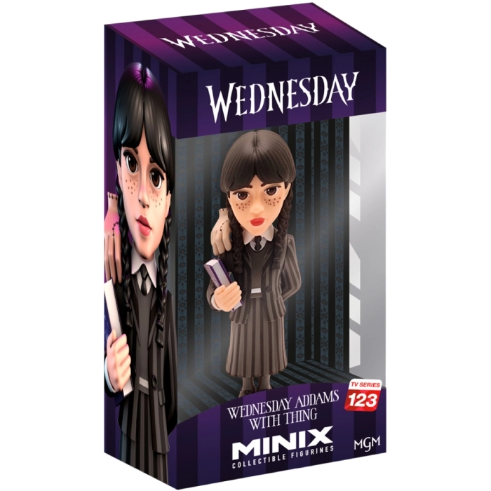 wednesday - mercoledi con mano - tv series 123 - minix collectible figurines
