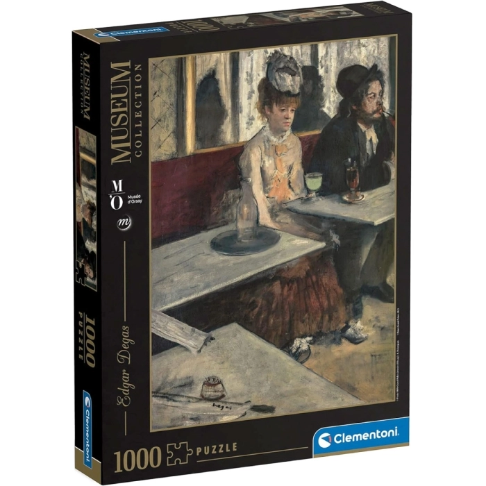 dans un cafe (edgar degas) - museum collection - puzzle 1000 pezzi
