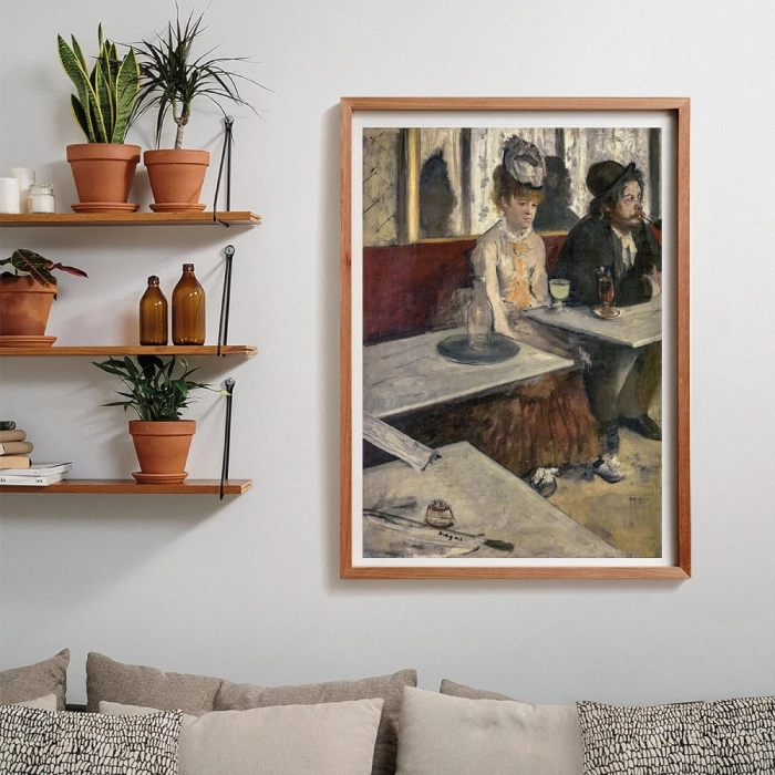 dans un cafe (edgar degas) - museum collection - puzzle 1000 pezzi