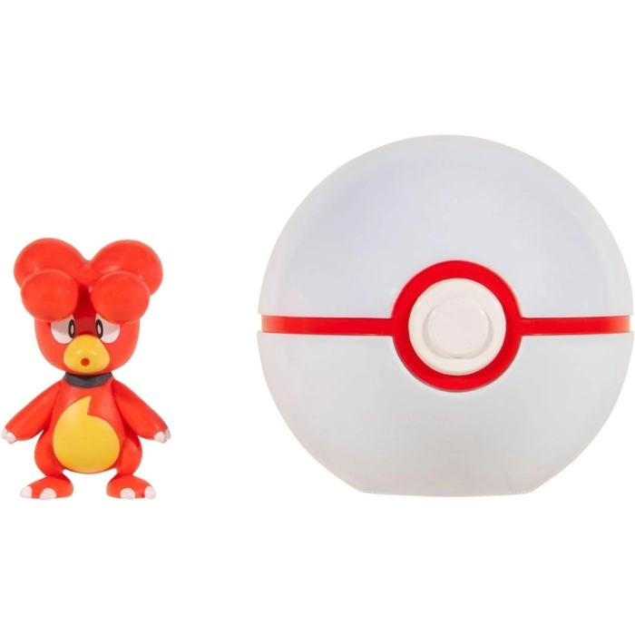 pokemon - clip n go - magby & premier ball