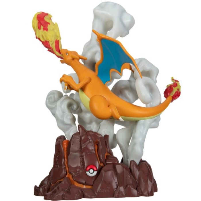 pokemon - select - deluxe collector statue 33cm - charizard con effetti luminosi: 1