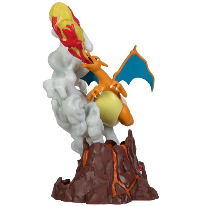 pokemon - select - deluxe collector statue 33cm - charizard con effetti luminosi: 3
