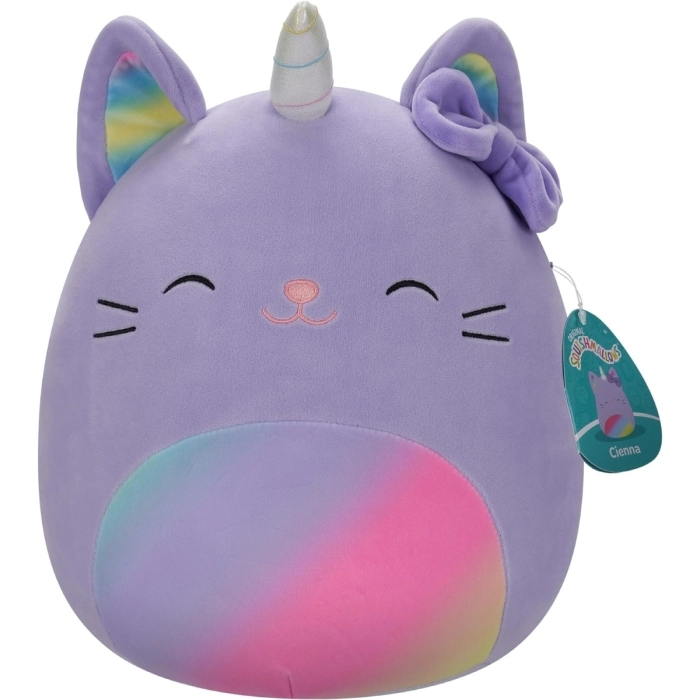 squishmallows - cienna il caticorno - peluche 30cm