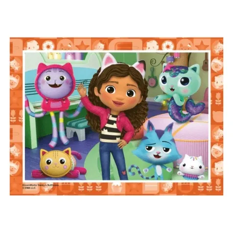 gabby's dollhouse - puzzle 4 in 1 box