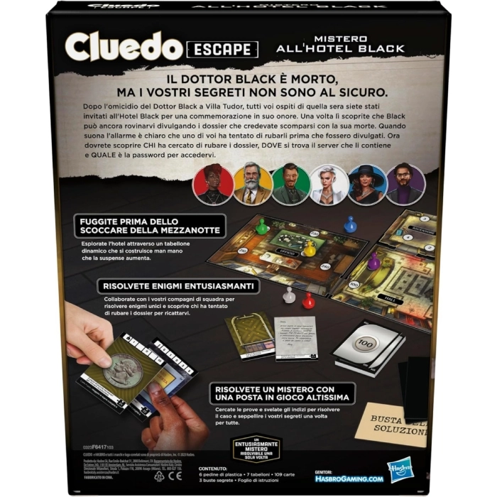 cluedo escape - mistero all'hotel black