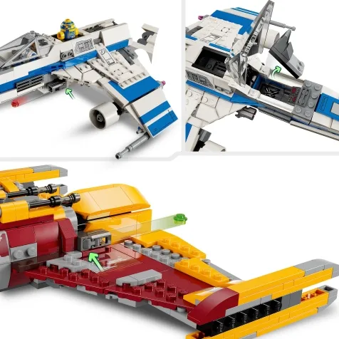 75364 - e-wing della nuova repubblica vs. starfighter di shin hati