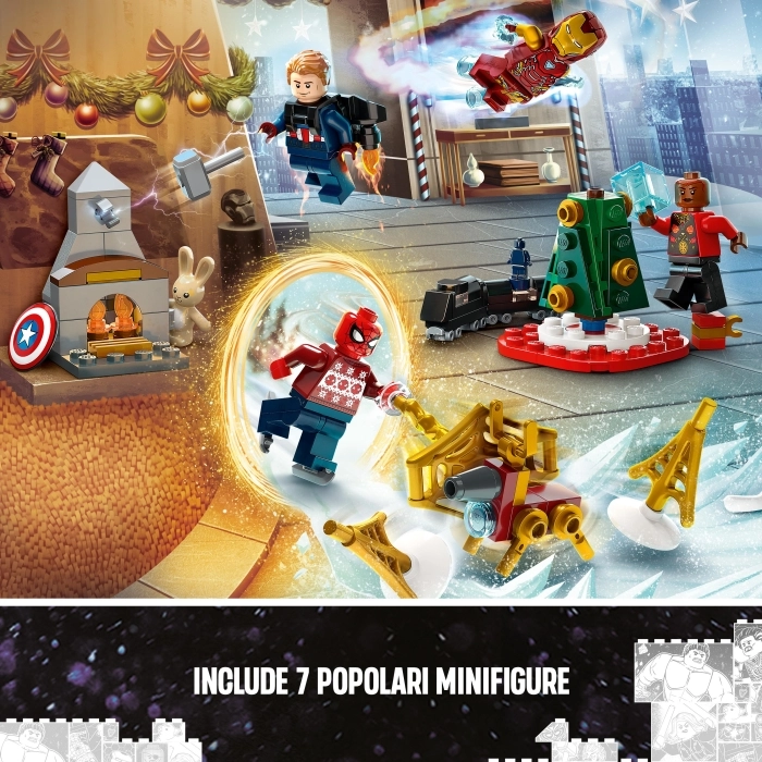 76267 - calendario dell'avvento lego super heroes marvel 2023