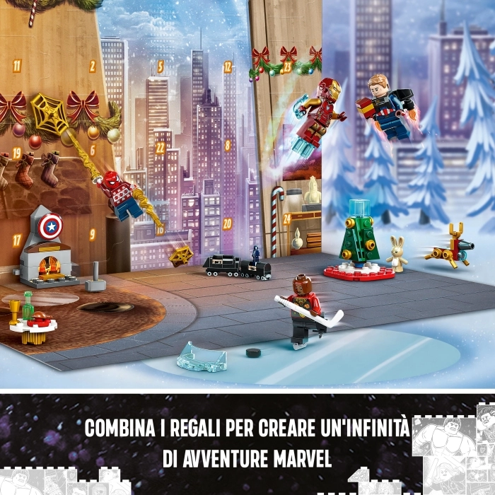 76267 - calendario dell'avvento lego super heroes marvel 2023