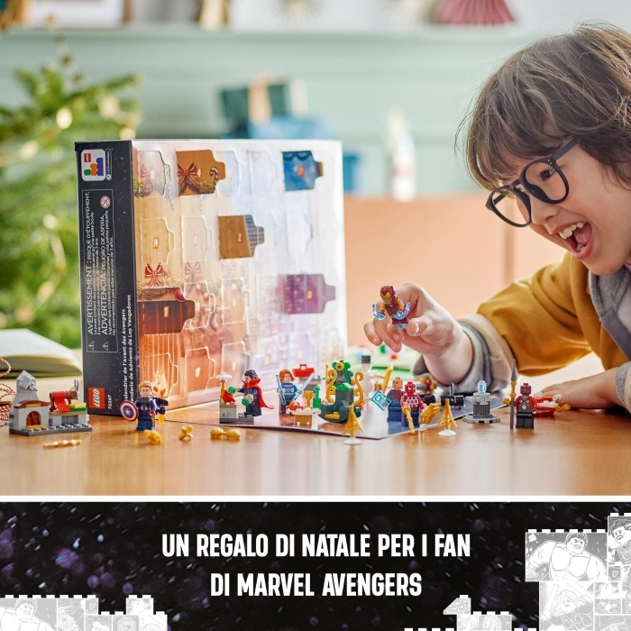 76267 - calendario dell'avvento lego super heroes marvel 2023