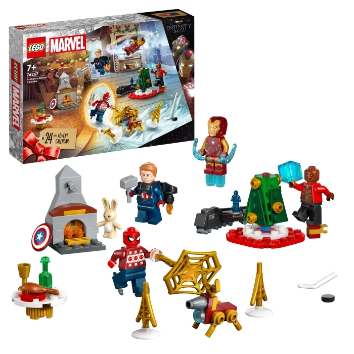 76267 - calendario dell'avvento lego super heroes marvel 2023