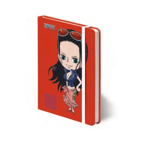 one piece taccuino con elastico 15x21cm - robin