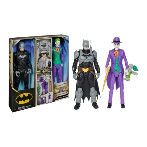 dc comics - batman adventures - battle pack batman vs joker - personaggio snodabile 30cm