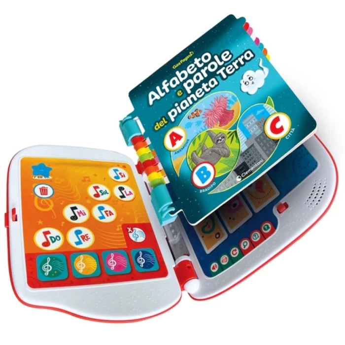 girapagina - libro interattivo gira pagina con lettura del testo - l'alfabeto del pianeta terra
