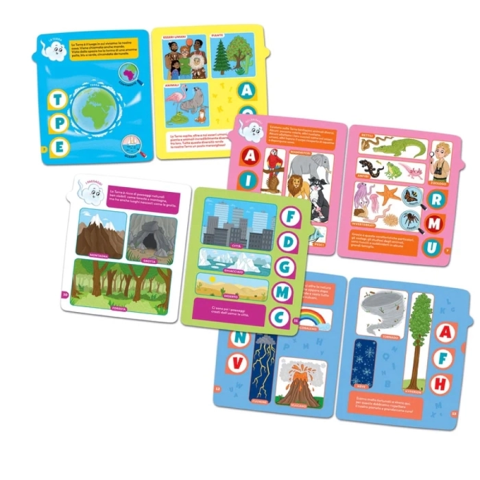 girapagina - libro interattivo gira pagina con lettura del testo - l'alfabeto del pianeta terra